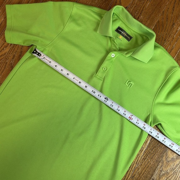 Loudmouth Polo Shirt Mens Small Green Golf Athletic Performance 100% Polyester - Picture 6 of 9
